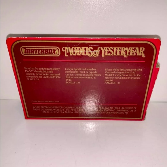 MATCHBOX MODELS OF YESTERYEAR 1:35 MODEL T FORD TANKER CASTROL OIL - Y-3 - Picture 5 of 7